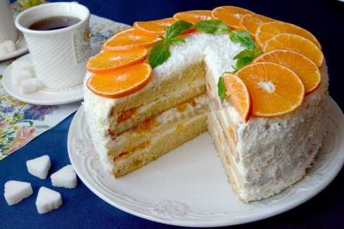 Мандариновый торт